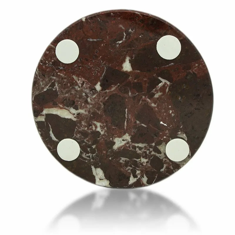 Red Marble Circular Keepsake Urn