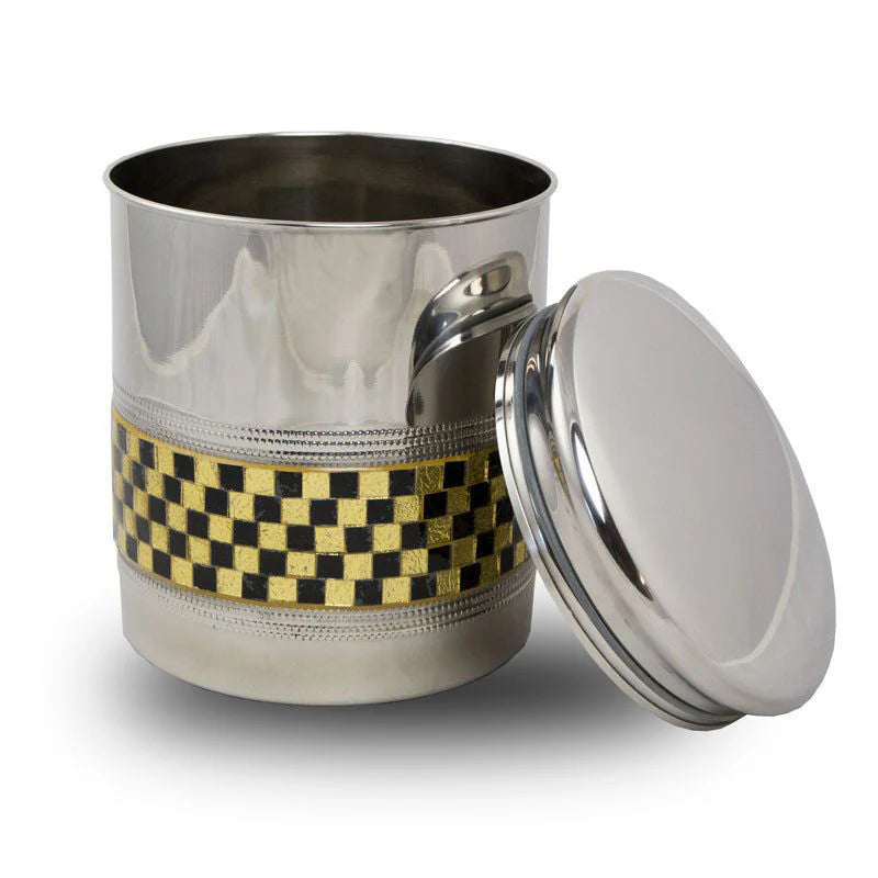 Scattering Cremation Urn With Golden Luxury Band