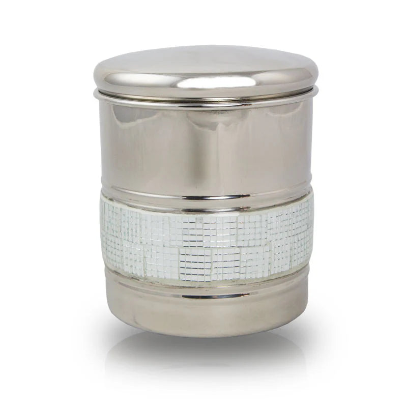 Scattering Pet Cremation Urn With Silver Sparkle
