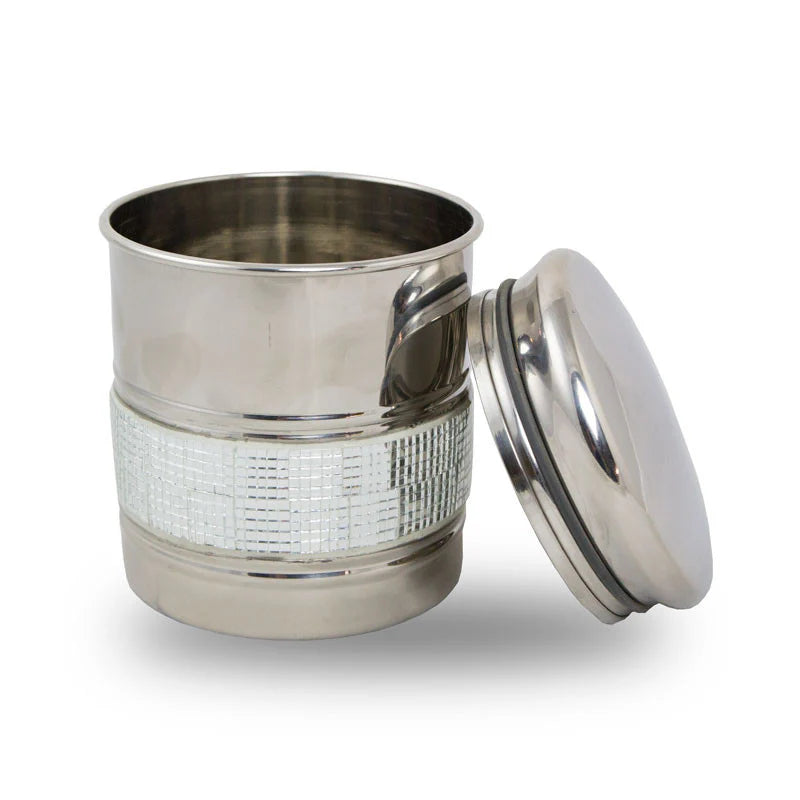 Scattering Pet Cremation Urn With Silver Sparkle