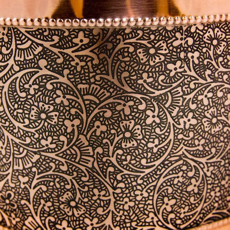 Copper Scattering Cremation Urn with Mughal Motif